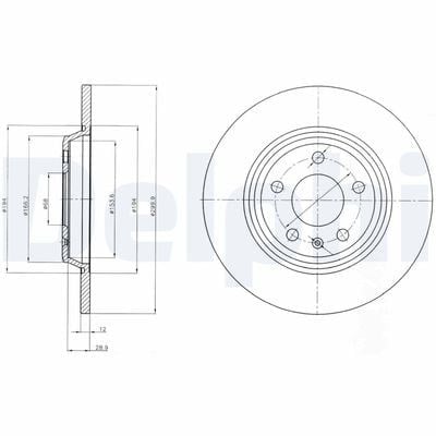 DELPHI BG4081C 18B1 Fren Diski 8K0615601B uygun fiyat hızlı kargo
