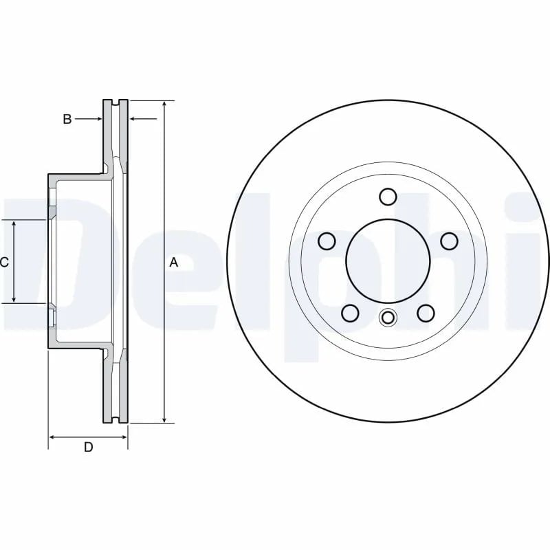 DELPHI BG4645C Fren Diski 34116792217 uygun fiyat hızlı kargo