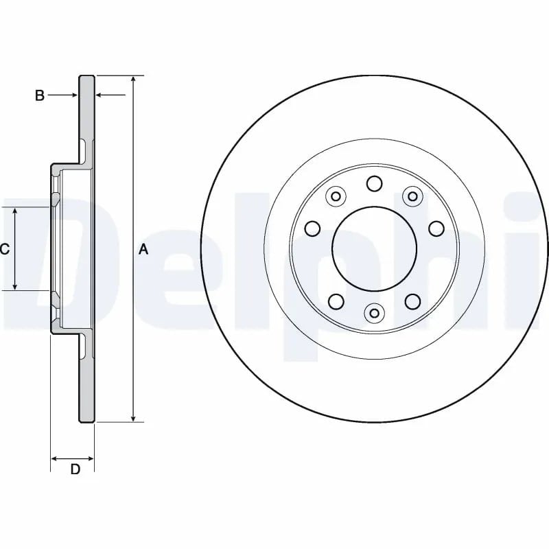 DELPHI BG4662C Fren Diski 155253914 uygun fiyat hızlı kargo