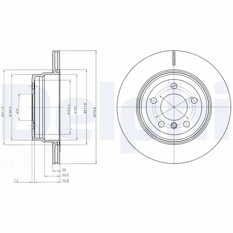 DELPHI BG4168 Fren Diski 34216771970 uygun fiyat hızlı kargo