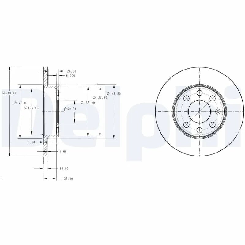 DELPHI BG3567 Fren Diski 569020 uygun fiyat hızlı kargo