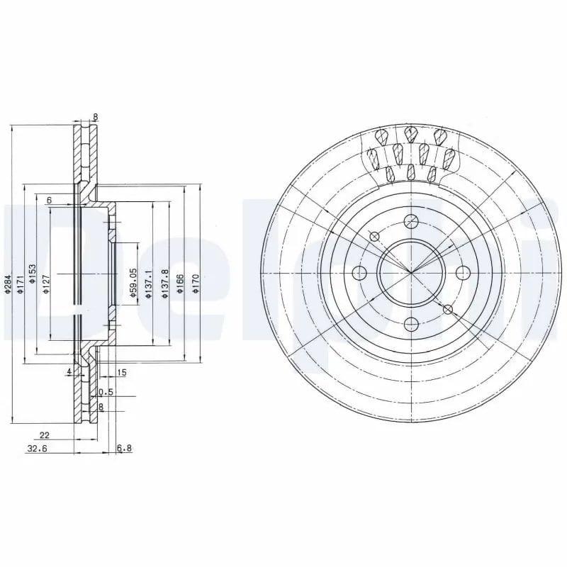 DELPHI BG2617 Fren Diski 46403958 uygun fiyat hızlı kargo
