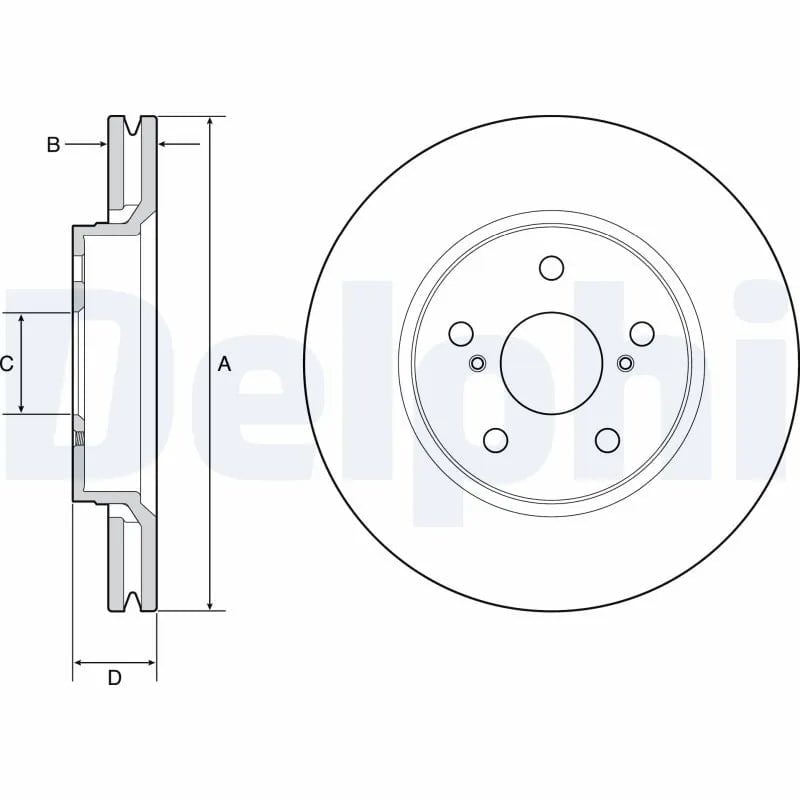 DELPHI BG4952C Fren Diski 43512F4010 uygun fiyat hızlı kargo