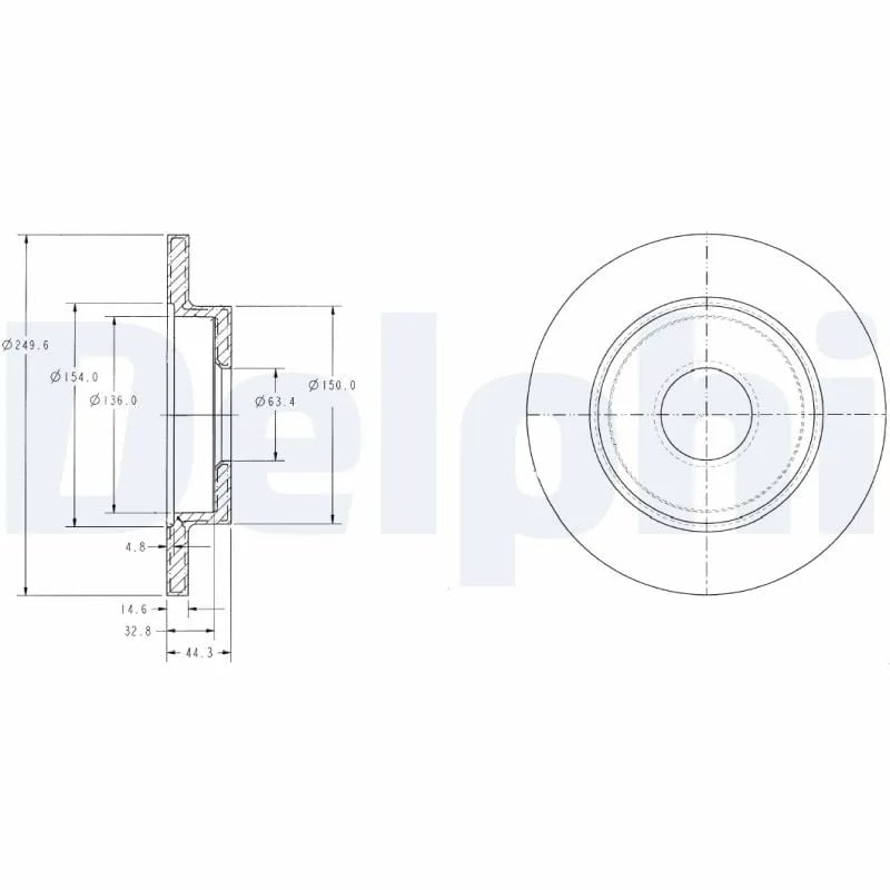 DELPHI BG3673 Fren Diski 8E0615601B uygun fiyat hızlı kargo