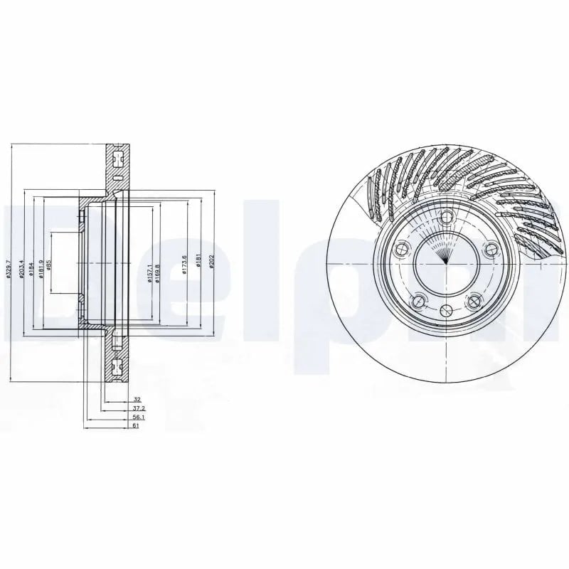 DELPHI BG9949 Fren Diski 7L6615302D uygun fiyat hızlı kargo