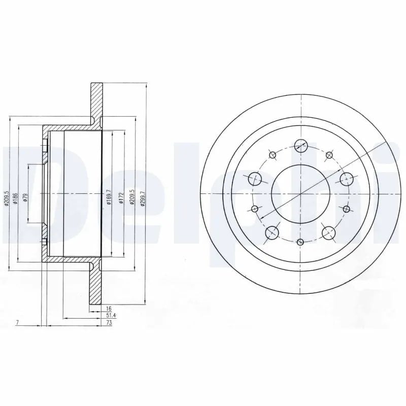 DELPHI BG4062 Fren Diski 1607880680 uygun fiyat hızlı kargo