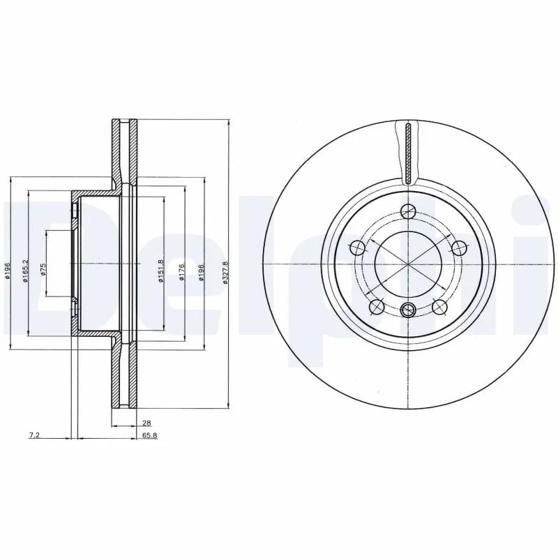 DELPHI BG9108 Fren Diski 34106787490 uygun fiyat hızlı kargo