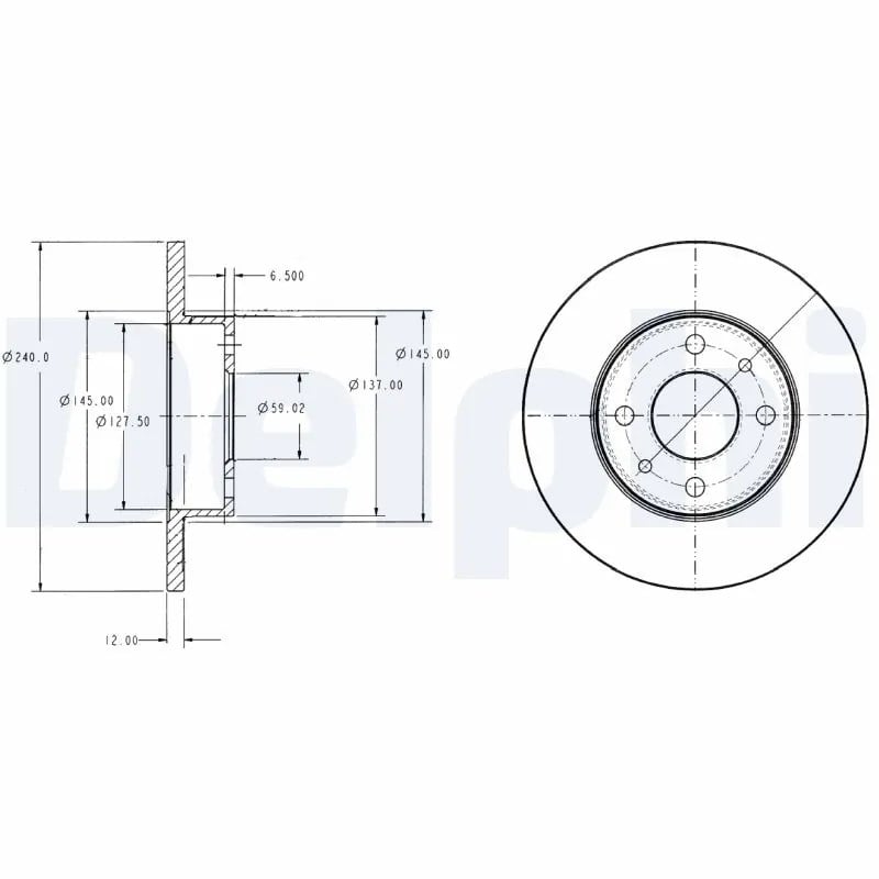 DELPHI BG2313 Fren Diski 5961814 uygun fiyat hızlı kargo