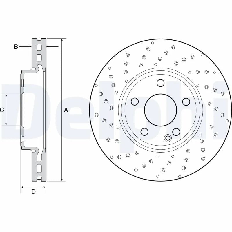 DELPHI BG4657C Fren Diski 2464212512 uygun fiyat hızlı kargo