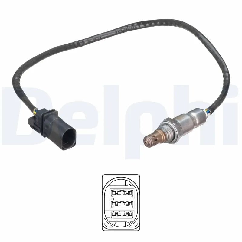 DELPHI ES21246 12B1 Oksijen Sensörü Lambda Sensörü 04L906262C uygun fiyat hızlı kargo