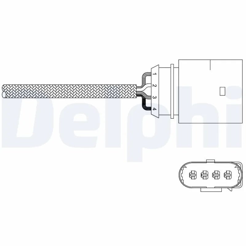 DELPHI ES20338 12B1 Oksijen Sensörü Lambda Sensörü 058906265B uygun fiyat hızlı kargo
