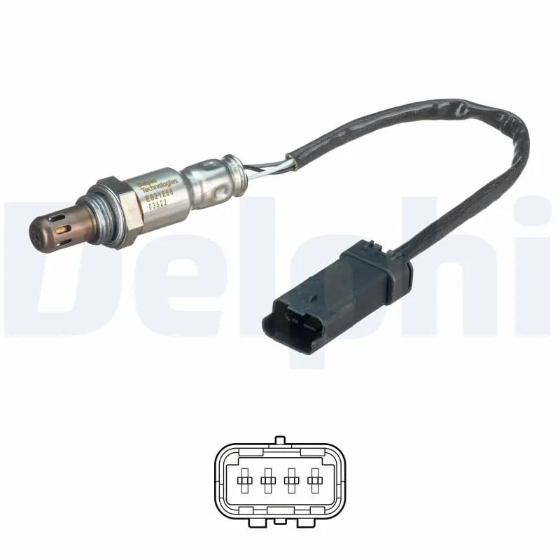 DELPHI ES21266 12B1 Oksijen Sensörü Lambda Sensörü 3641578 uygun fiyat hızlı kargo