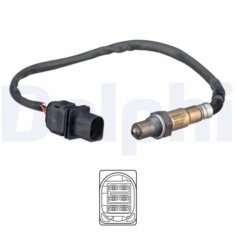 DELPHI ES21067 12B1 Oksijen Sensörü Lambda Sensörü 13627790116 uygun fiyat hızlı kargo