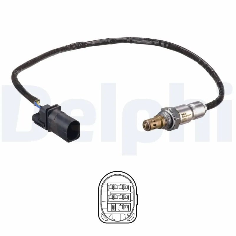 DELPHI ES21114 12B1 Oksijen Sensörü Lambda Sensörü 04E906262CR uygun fiyat hızlı kargo