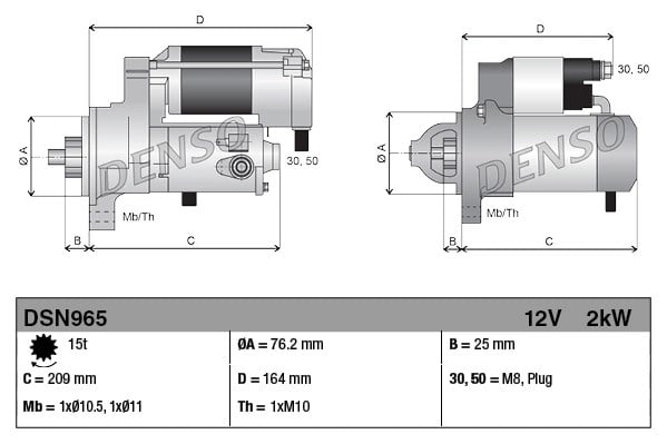 DENSO DSN965 Marş Motoru 059911024K uygun fiyat hızlı kargo