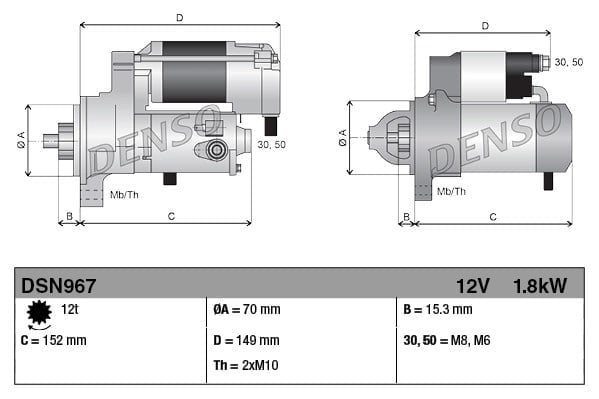 DENSO DSN967 Marş Motoru 0009060126 uygun fiyat hızlı kargo