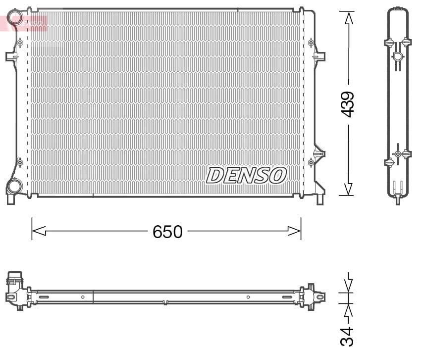 DENSO DRM32042 Su Radyatörü 1K0121251K uygun fiyat hızlı kargo