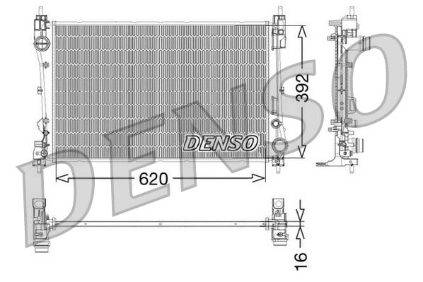 DENSO DRM09115 Su Radyatörü 51863820 uygun fiyat hızlı kargo