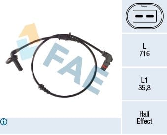 FAE 78489 ABS Devir Sensörü 2125400217 uygun fiyat hızlı kargo