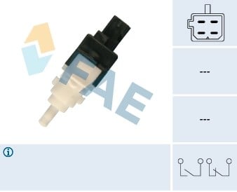 FAE 24413 Fren Pedal Sensörü 1543231 uygun fiyat hızlı kargo