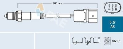 FAE 75359 Oksijen Sensörü Lambda Sensörü 1K0998262J uygun fiyat hızlı kargo