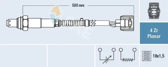 FAE 77505 Oksijen Sensörü Lambda Sensörü 0045420818 uygun fiyat hızlı kargo
