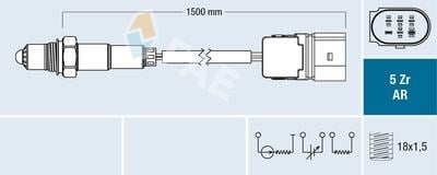FAE 75351 Oksijen Sensörü Lambda Sensörü 06A906262AF uygun fiyat hızlı kargo