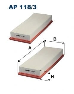 FILTRON AP 118 3 2x Hava Filtresi 1120940004 uygun fiyat hızlı kargo
