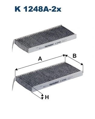 FILTRON K 1248A 2x Polen Filtresi 272770741R uygun fiyat hızlı kargo