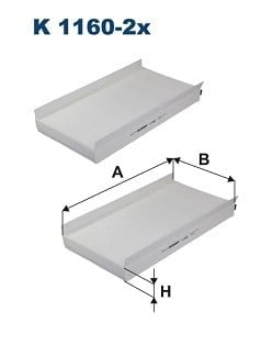 FILTRON K 1160 2x Polen Filtresi 64316913505 uygun fiyat hızlı kargo