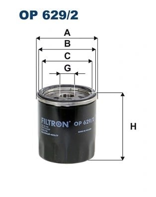 FILTRON OP 629 2 Yağ Filtresi 0XW115351B uygun fiyat hızlı kargo