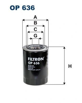 FILTRON OP 636 Yağ Filtresi 1230A046 uygun fiyat hızlı kargo