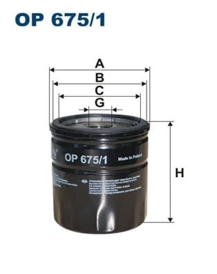 FILTRON OP 675 1 Yağ Filtresi 1449182 uygun fiyat hızlı kargo