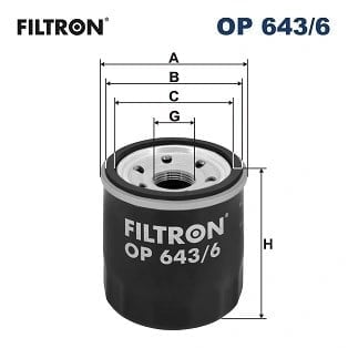 FILTRON OP 643 6 Yağ Filtresi 152009645R uygun fiyat hızlı kargo