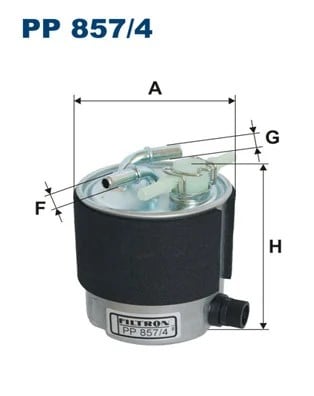 FILTRON PP8574 Yakıt Filtresi 16400 JD50C uygun fiyat hızlı kargo
