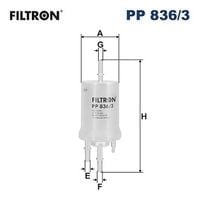 FILTRON PP 836 3 Yakıt Filtresi 6Q0201051H uygun fiyat hızlı kargo
