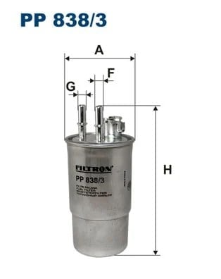 FILTRON PP 838 3 Yakıt Filtresi 1116546 uygun fiyat hızlı kargo