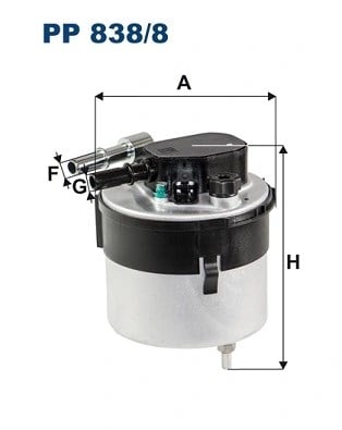 FILTRON PP 838 8 Yakıt Filtresi 1386037 uygun fiyat hızlı kargo
