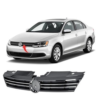 GKL 290885 Ön Panjur Kromlu Parlak Siyah Jetta 2011 2014 5C6853651A ZLL uygun fiyat hızlı kargo
