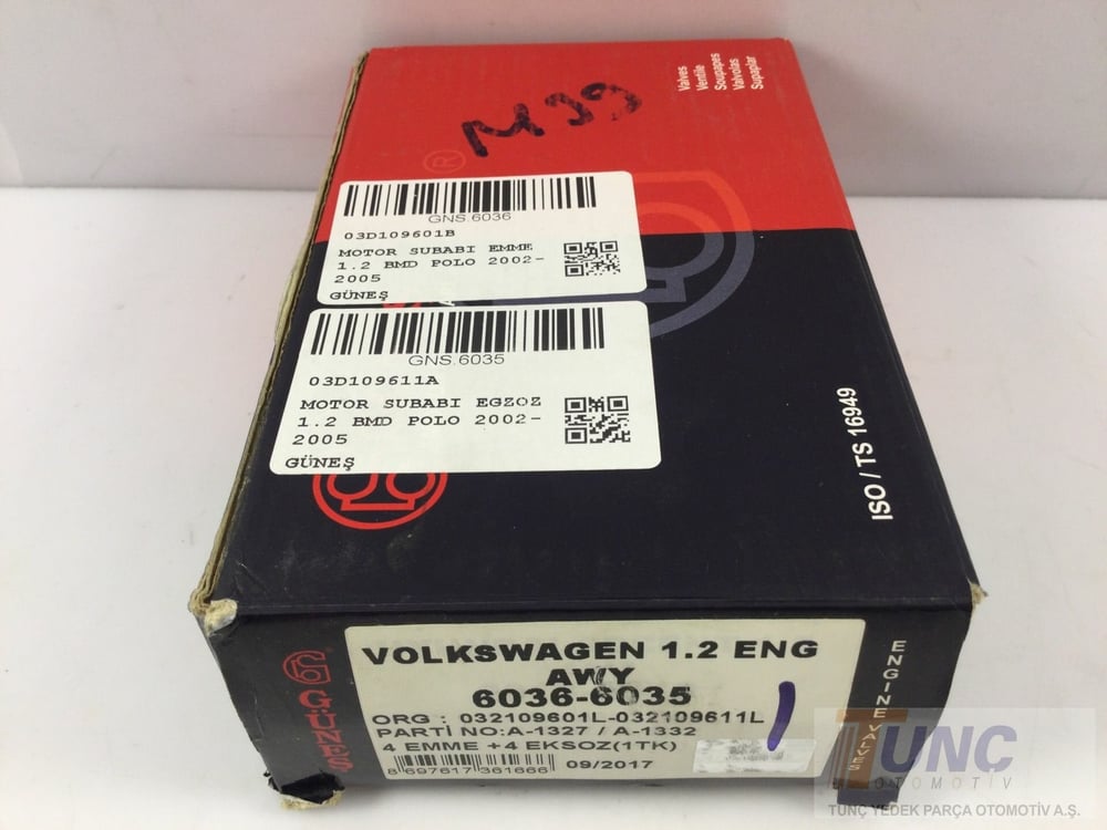 GUNES 6035 Supap 03D109611A uygun fiyat hızlı kargo