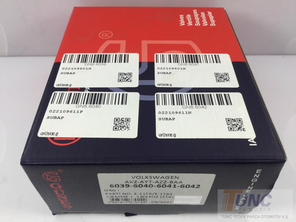 GUNES 6039 Supap 022109601G uygun fiyat hızlı kargo