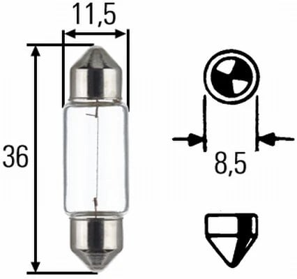 HELLA 8GM 002 092 123 Ampul 00209600 uygun fiyat hızlı kargo