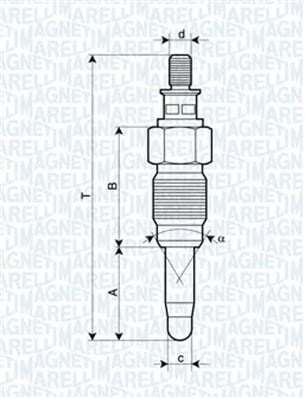 MAGNETI MARELLI 060900030606 Isıtma Bujisi Kızdırma Bujisi N10213002 uygun fiyat hızlı kargo