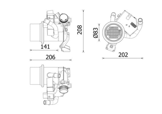 MAHLE CE 39 000P EGR Soğutucu 04L131512BJ uygun fiyat hızlı kargo
