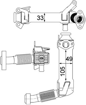 MAHLE CE21000P EGR Soğutucu 11717794245 uygun fiyat hızlı kargo