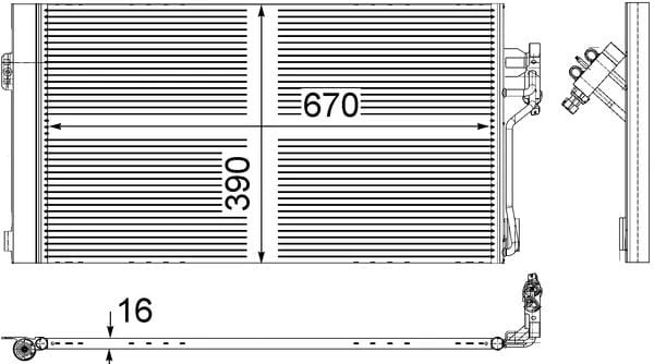 MAHLE AC 761 000S Klima Radyatörü 6398350070 uygun fiyat hızlı kargo