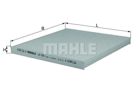 MAHLE LA 876 Polen Filtresi 14611001 uygun fiyat hızlı kargo
