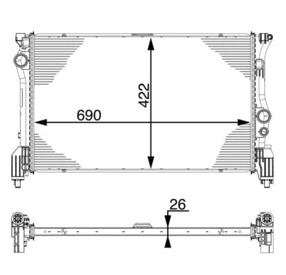 MAHLE CR 931 000P Su Radyatörü 4475010001 uygun fiyat hızlı kargo