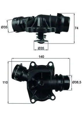 MAHLE TI 233 88 Termostat 11512354056 uygun fiyat hızlı kargo