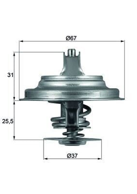 MAHLE TX 25 71D Termostat 076121113A uygun fiyat hızlı kargo